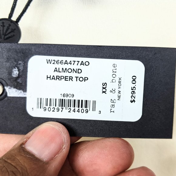 🔥Host Pick🔥 Rag & Bone NY NWT Almond Harper Top - Picture 5 of 11